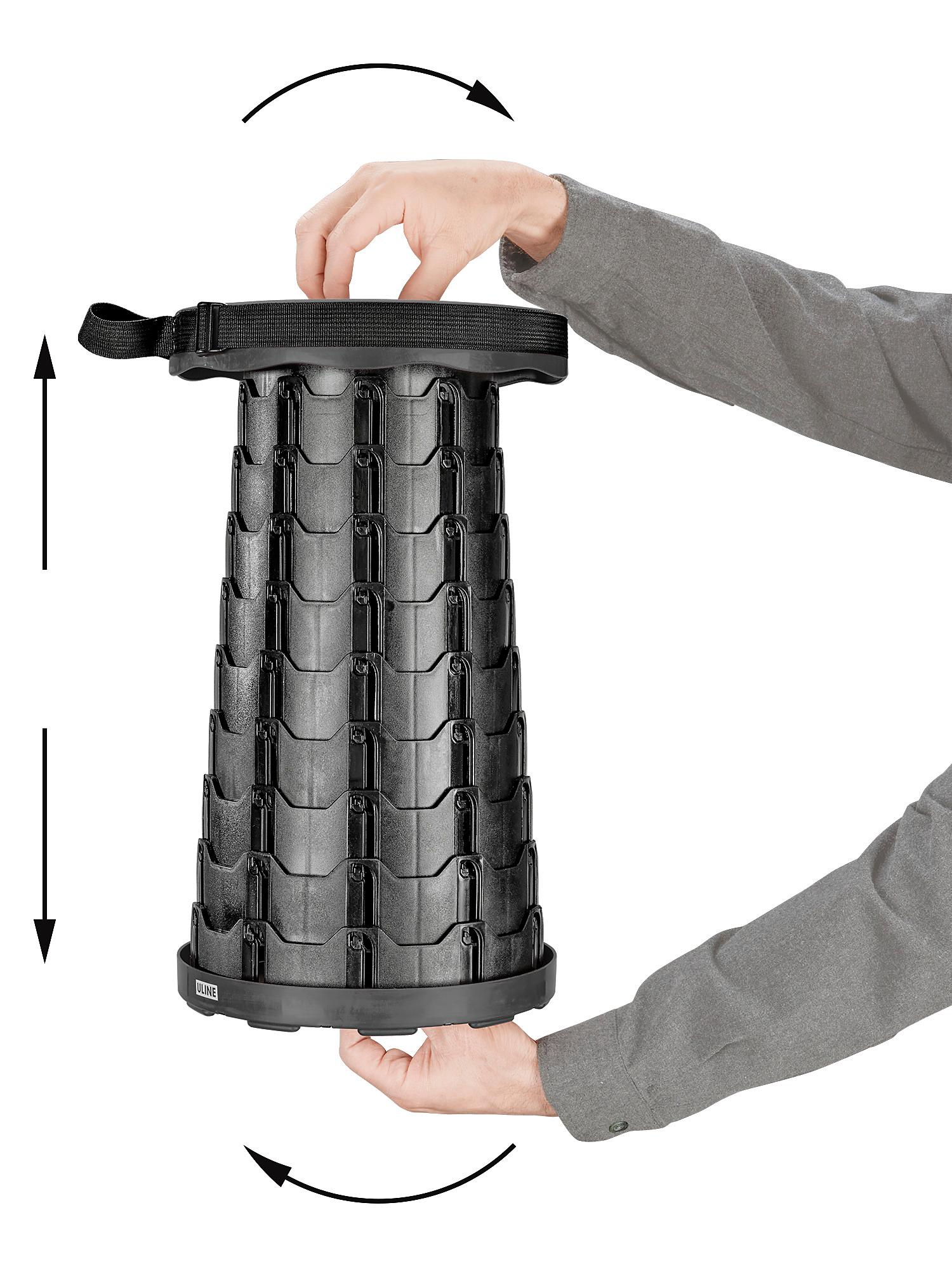 Twist 'n Lock Stool - Black S-25630BL - Uline Twist 'n Lock Stool - Black S-25630BL - Uline