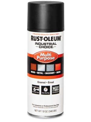 Rust-Oleum® Industrial Spray Paint - Gloss Black S-21952BL - Uline