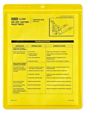 Color Tinted Vinyl Envelopes - 9 x 12", Yellow S-25676Y