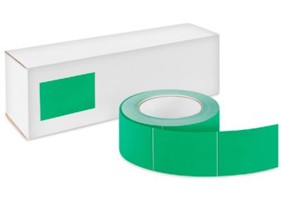 Blank Inventory Rectangle Labels - Kelly Green, 2 x 3