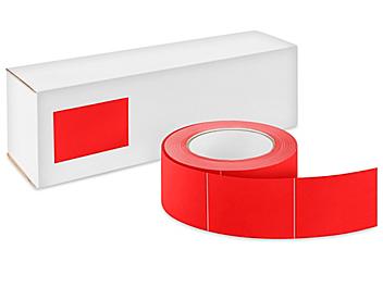 Blank Inventory Rectangle Labels - Red, 2 x 3" S-2568RED