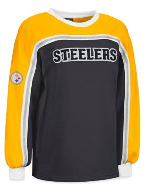 Ladies NFL Crewneck Pittsburgh Steelers Medium S 25692PIT M Uline