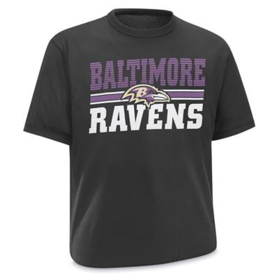 NFL T Shirt Baltimore Ravens Large S 25697BAL L Uline