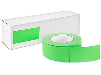 Blank Inventory Rectangle Labels - Fluorescent Green, 2 x 4" S-2569G
