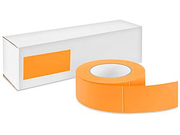 Blank Inventory Rectangle Labels - Fluorescent Orange, 2 x 4" S-2569O