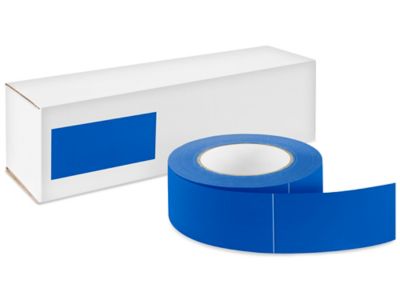 Blank Inventory Rectangle Labels - Royal Blue, 2 x 4