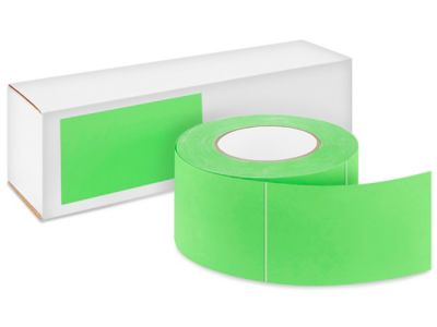 Blank Inventory Rectangle Labels - Fluorescent Green, 3 x 5" S-2570G