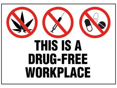  "This is a Drug-Free Workplace" Sign