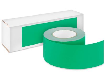 Blank Inventory Rectangle Labels - Kelly Green, 3 x 9