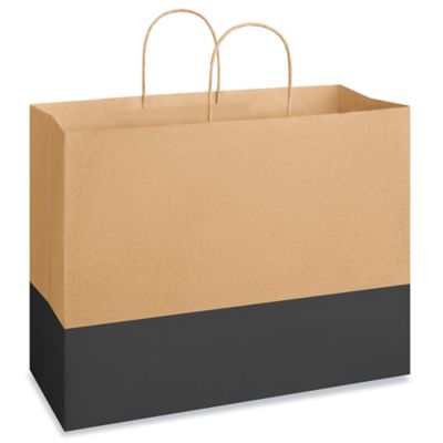  Sacs de magasinage en papier tendance – 16 x 6 x 12 po, Vogue