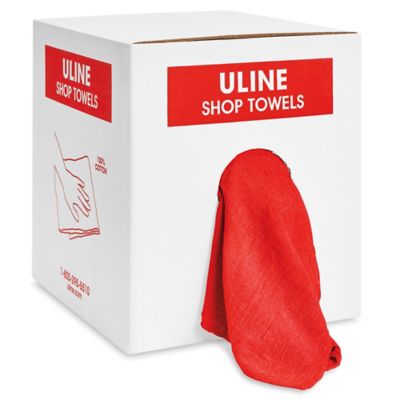 Uline Microfiber General Purpose Towels - Red