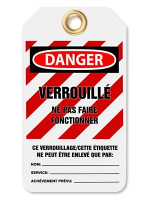 "Verrouillé Ne Pas Faire Fonctionner" Lockout Tags S-25738