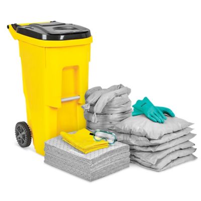 Universal Mobile Can with Wheels Spill Kit - 35 Gallon S-25739