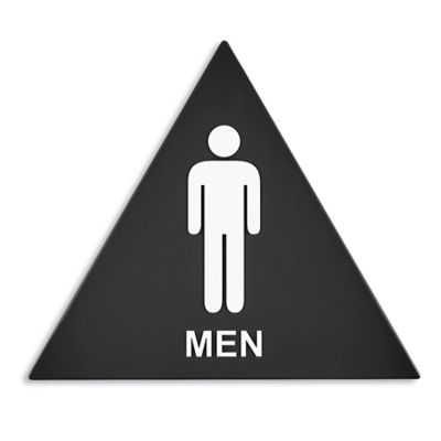 California Title 24 Restroom Sign - "Men"