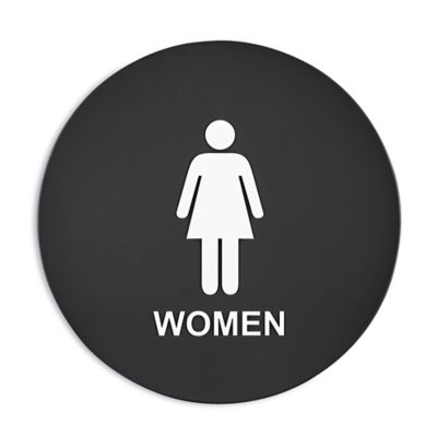 California Title 24 Restroom Sign - "Women", Black S-25748BL