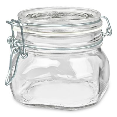Bale Wire Glass Jars - 16 oz S-25789