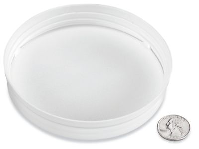 Smooth Polypropylene Caps Bulk Pack - 120/400, White Deep Skirt S-25801B-W