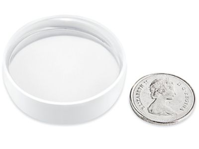Smooth Polypropylene Caps Bulk Pack - 43/400, White S-25871B-W