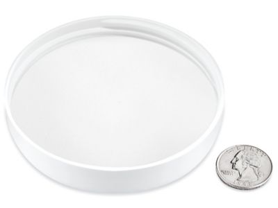 Smooth Polypropylene Caps - 89/400, White S-25877W
