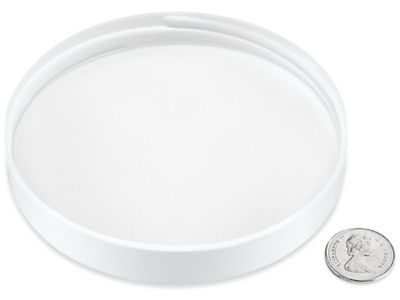 Smooth Polypropylene Caps - 120/400, White S-25878W