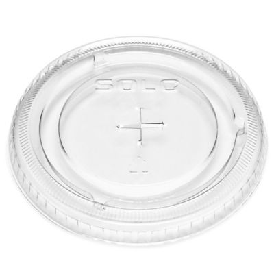 Solo&reg; Crystal Clear Plastic Cup Lids - 9 & 12 oz S-25885
