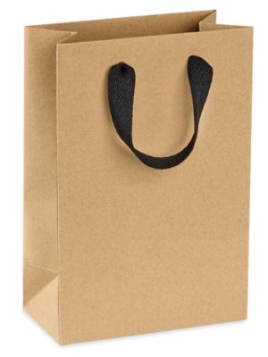  Ribbon Handle Eurototes - 5 1/2 x 3 1/4 x 8 3/8", Rose