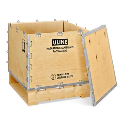 24 x 24 x 24" Hazmat Wood Crate S-25985
