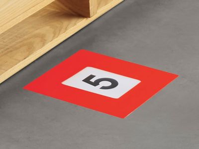 Mighty Line&reg; Deluxe Safety Windows - 3 x 5", Red S-26003R