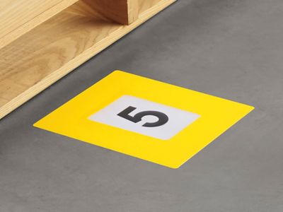 Mighty Line&reg; Deluxe Safety Windows - 3 x 5", Yellow S-26003Y