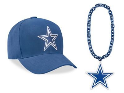 New NFL online Dallas Cowboys BLUE Fan Chain Jumbo Size Necklace Foam