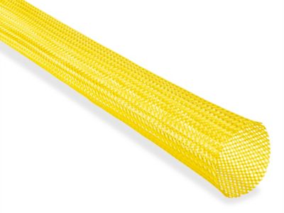 Braided Expandable Cable Sleeve - 1 1/4", Yellow S-26187Y