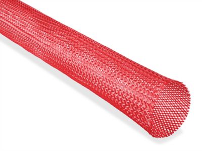 Braided Expandable Cable Sleeve - 2", Red S-26188R