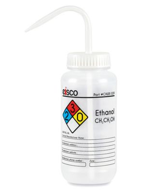 Safety Wash Bottles - 500 mL, Ethanol S-26222