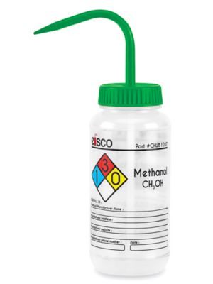 Safety Wash Bottles - 500 mL, Methanol S-26223