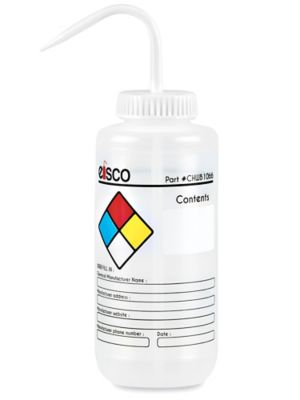 Safety Wash Bottles - 1,000 mL, Label-Your-Own S-26224
