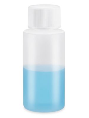 S-26315B – Bouteilles cylindriques naturelles – En vrac, 1 oz, couvercle standard