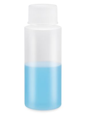 S-26316B – Bouteilles cylindriques naturelles – En vrac, 2 oz, couvercle standard