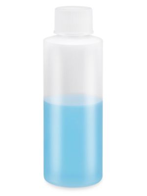 S-26317B – Bouteilles cylindriques naturelles – En vrac, 4 oz, couvercle standard