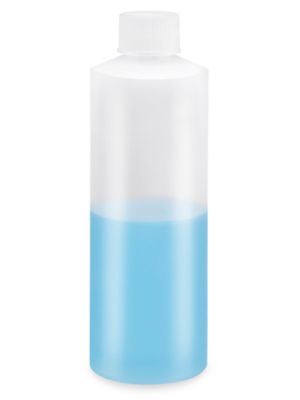 Natural Cylinder Bottles - 8 oz, Standard Cap S-26318