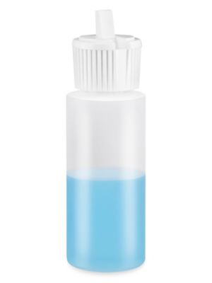 Natural Cylinder Bottles Bulk Pack - 2 oz, Flip Top Cap S-26320B