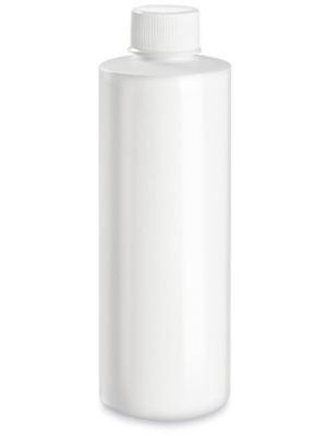 White Cylinder Bottles - 8 oz S-26331
