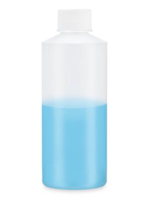 S-26360B – Bouteilles cylindriques naturelles – En vrac, 6 oz, couvercle standard