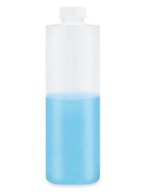 Natural Cylinder Bottles - 16 oz, Standard Cap S-26361