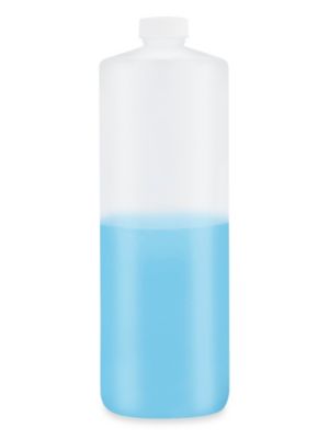 S-26362B – Bouteilles cylindriques naturelles – En vrac, 32 oz, couvercle standard
