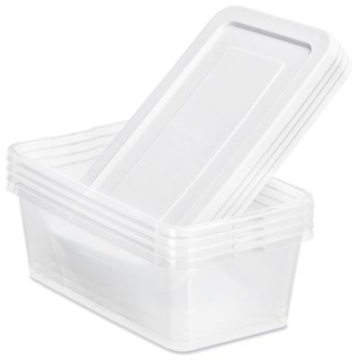 Plastic Shoe Boxes - 14 x 8 x 5