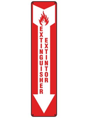 "Extinguisher" English/Spanish Sign - Plastic S-26393P