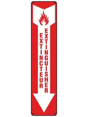 "Extinguisher" English/French Sign - Plastic S-26399P