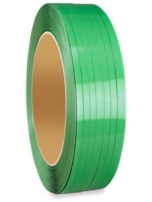 Uline Polyester Strapping - 3/4" x .040" x 3,000', Green Embossed S-26406