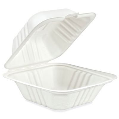 Compostable Hinged Containers - 15 oz S-26416