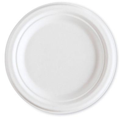 Compostable Sugarcane Plates - 7" S-26420